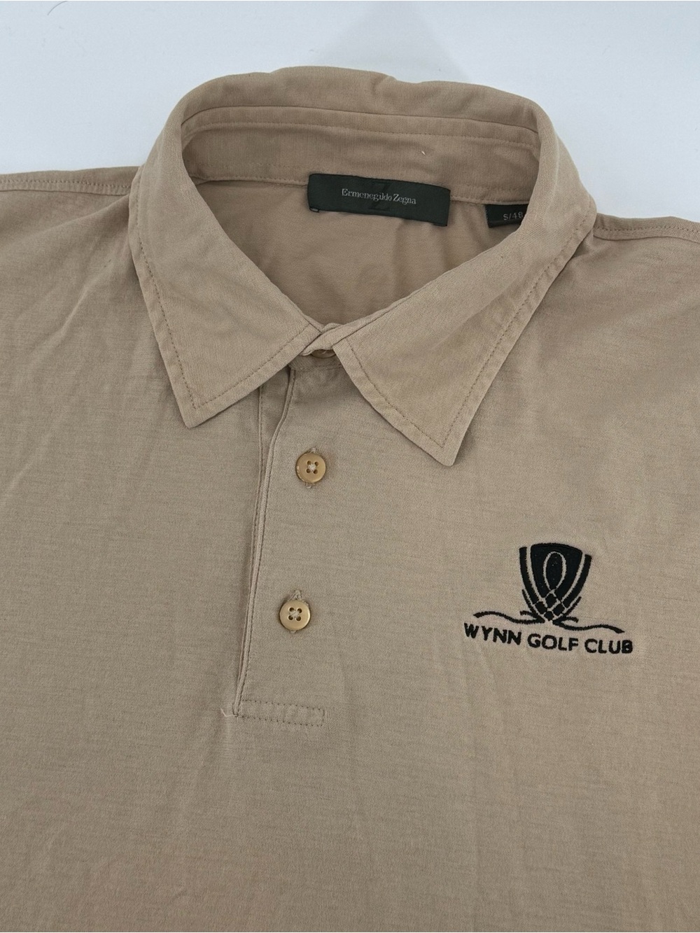 Ermenegildo Zegna Polo Shirt Men's Small  Brown Travel Golf Casual